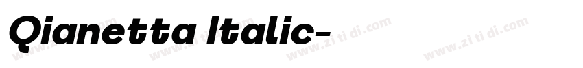 Qianetta Italic字体转换